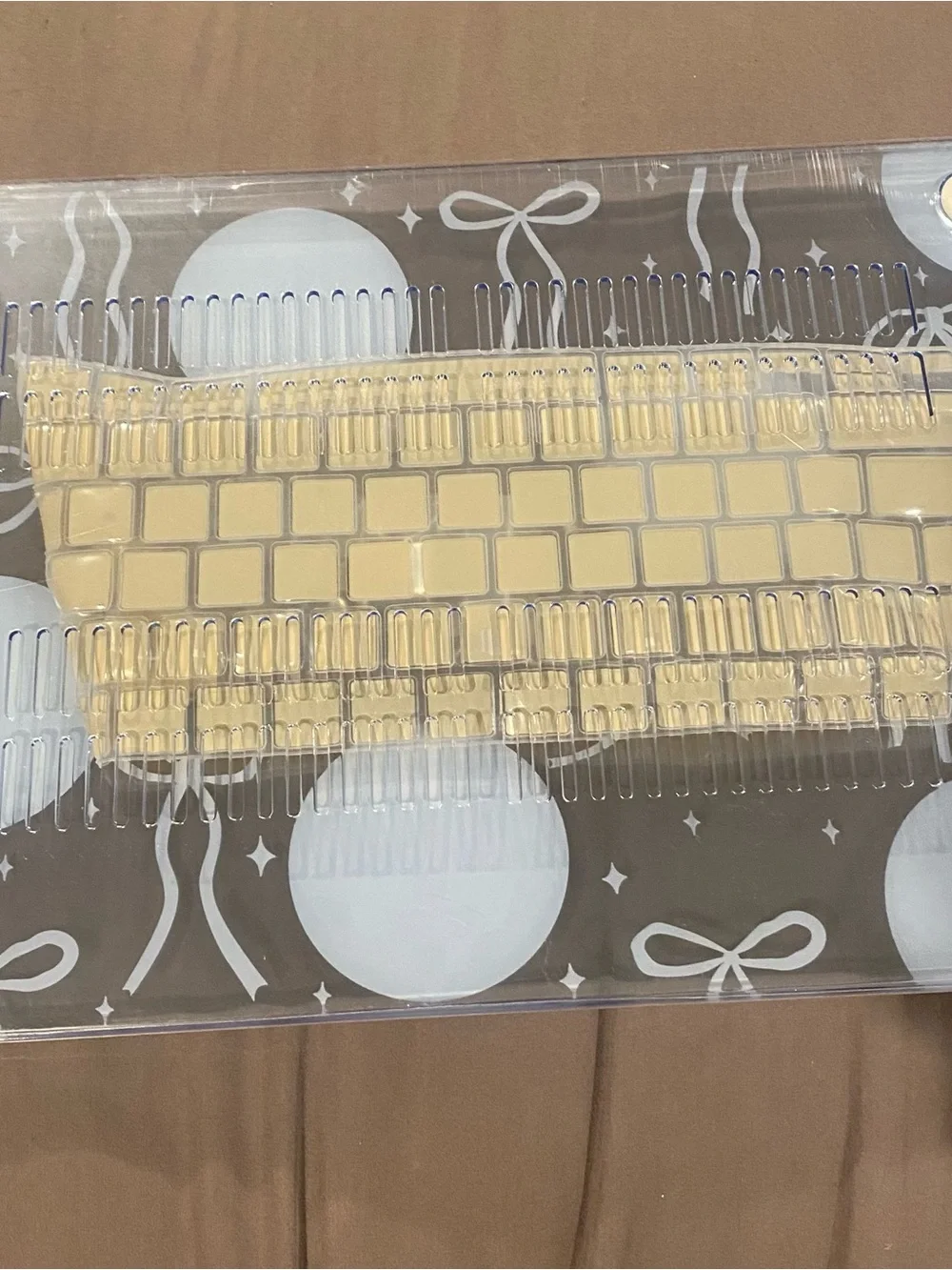 mac book 13 inchLaptop Keyboard Cover - Beige Ornament Print